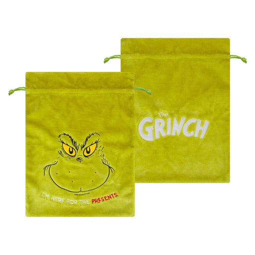Grinch Christmas Santa Sack Festive Gift 70cm x 50cm Green X 1