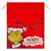 Grinch Christmas Santa Sack Festive Gift 80cm x 60cm Red X 1