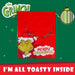 Grinch Christmas Santa Sack Festive Gift 80cm x 60cm Red X 1
