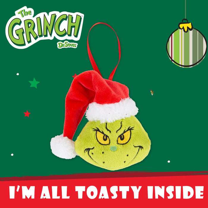 Grinch Christmas Tree Decoration Festive Gift 10cm x 8cm Green X 1