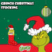 Grinch Christmas Stocking Festive Fireplace Gift 72cm x 30cm Red X 1