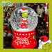 Grinch Christmas Snow Globe Festive Ornament Gift 14cm x 10cm Red X 1