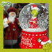 Grinch Christmas Snow Globe Festive Ornament Gift 14cm x 10cm Red X 1