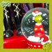 Grinch Christmas Snow Globe Festive Ornament Gift 14cm x 10cm Red X 1