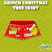Grinch Christmas Tree Skirt Decoration Festive 60cm x 80cm Red X 1