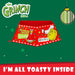 Grinch Christmas Tree Skirt Decoration Festive 60cm x 80cm Red X 1