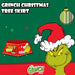 Grinch Christmas Tree Skirt Decoration Festive 60cm x 80cm Red X 1