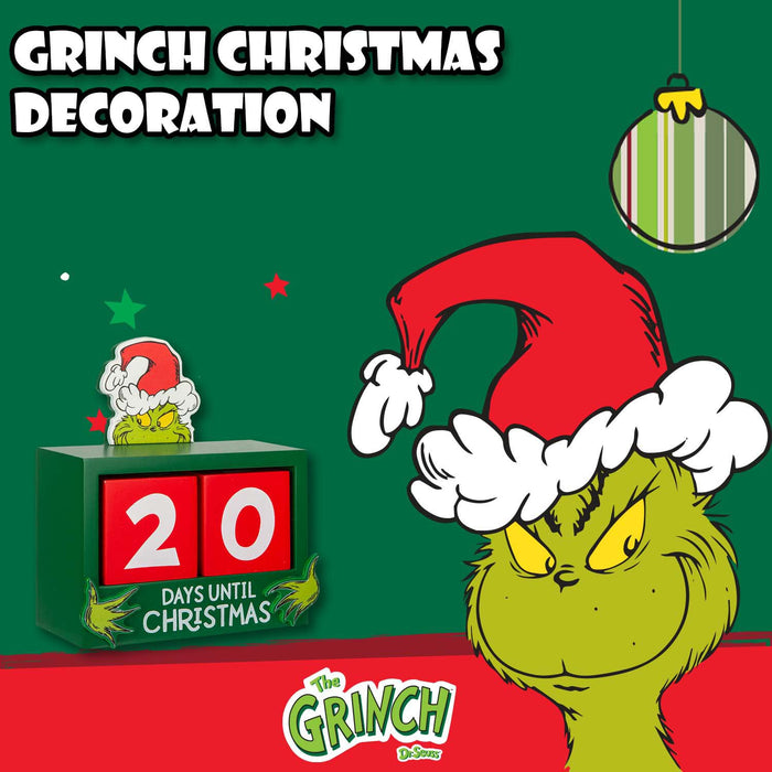 Grinch Christmas Decoration Festive Gift 16cm x 14cm Green X 1