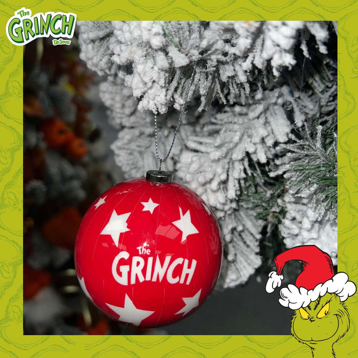 Grinch Christmas Baubles Set Tree Decoration 7.5cm x 7.5cm Multi X 1