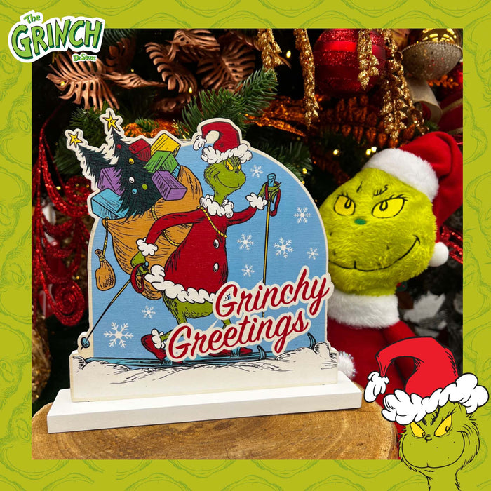 Grinch Christmas Decoration Festive Gift 21.5cm x 22cm Green X 1