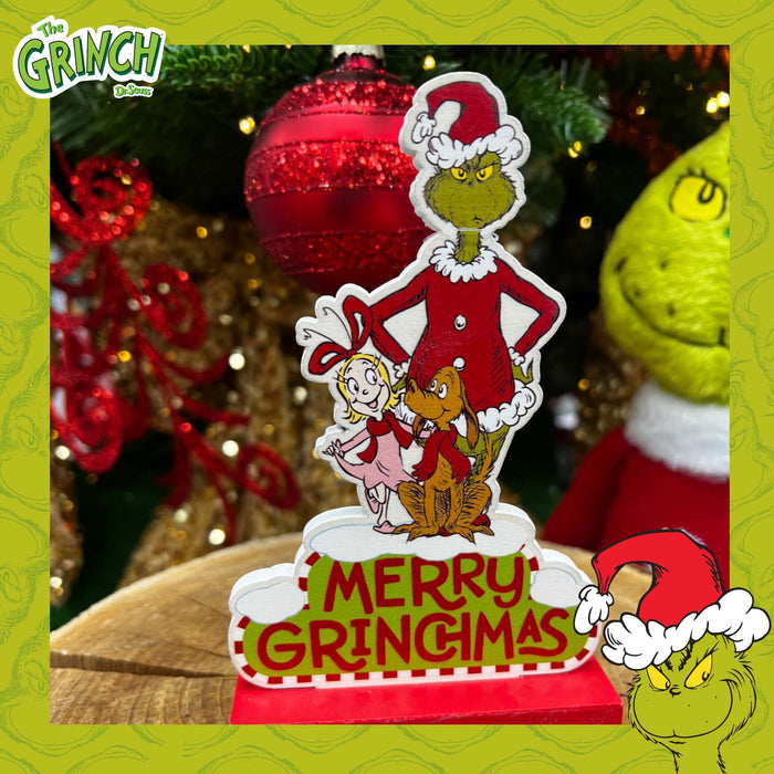 Grinch Christmas Decoration Festive Gift 16cm x 10cm Green X 1