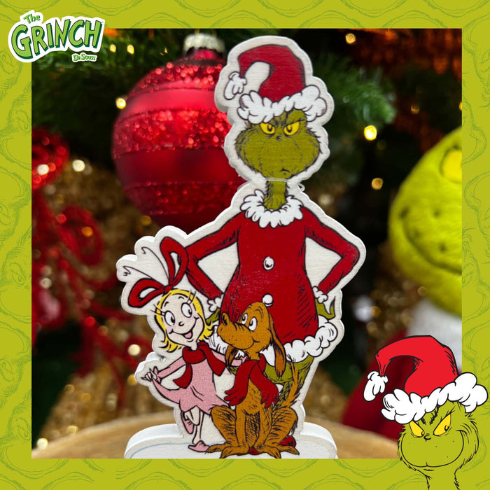 Grinch Christmas Decoration Festive Gift 16cm x 10cm Green X 1