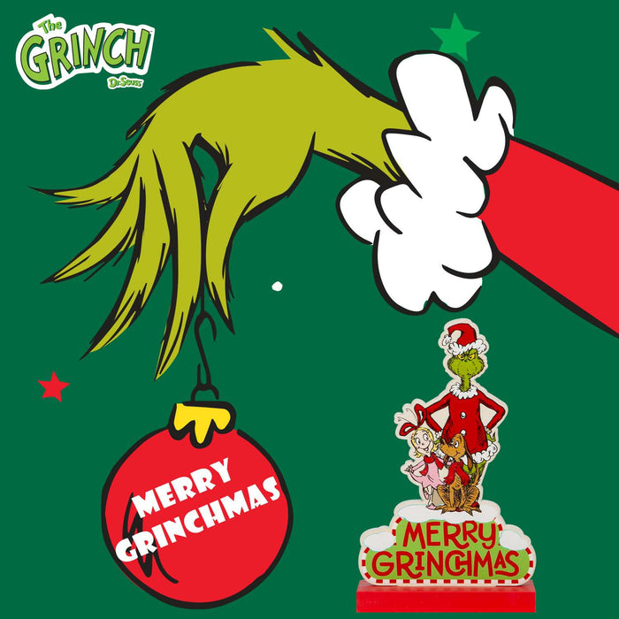 Grinch Christmas Decoration Festive Gift 16cm x 10cm Green X 1