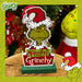 Grinch Christmas Decoration Festive Gift 16cm x 9cm Green X 1