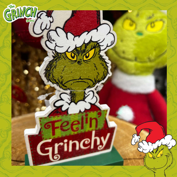 Grinch Christmas Decoration Festive Gift 16cm x 9cm Green X 1