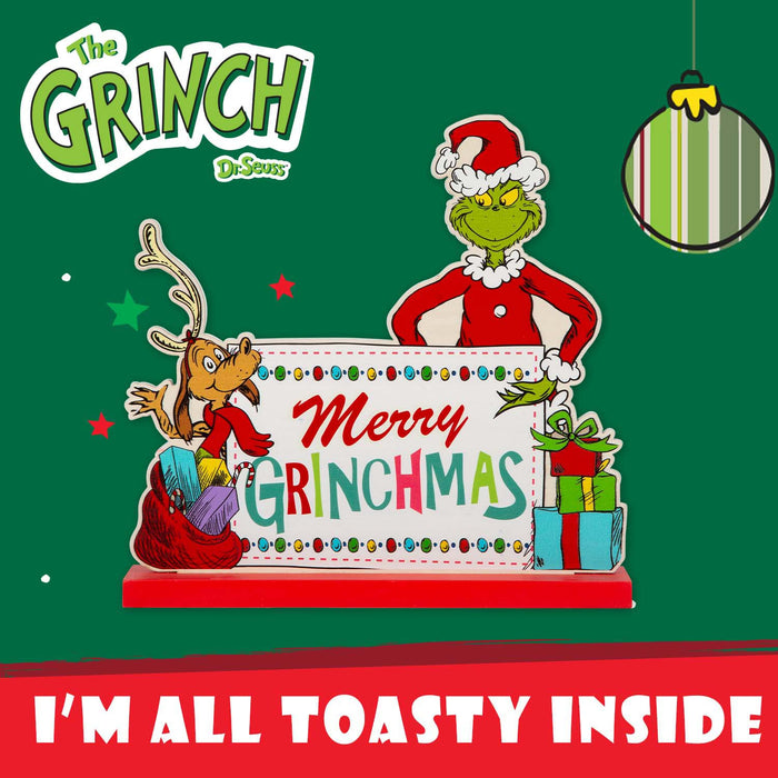 Grinch Christmas Decoration Festive Gift 22cm x 21cm Green X 1