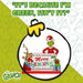 Grinch Christmas Decoration Festive Gift 22cm x 21cm Green X 1