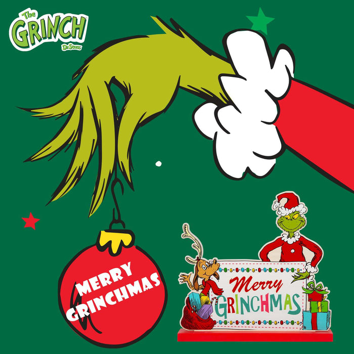 Grinch Christmas Decoration Festive Gift 22cm x 21cm Green X 1