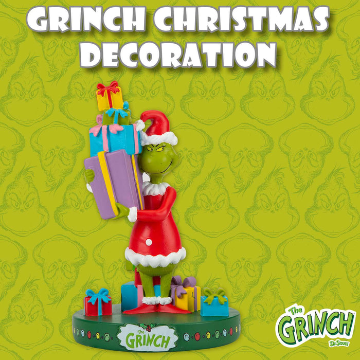 Grinch Christmas Decoration Festive Gift 15cm x 10cm Green X 1
