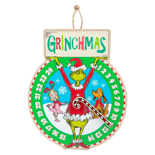 Grinch Christmas Wall Decoration Festive Gift 30cm x 24.5cm Green X 1