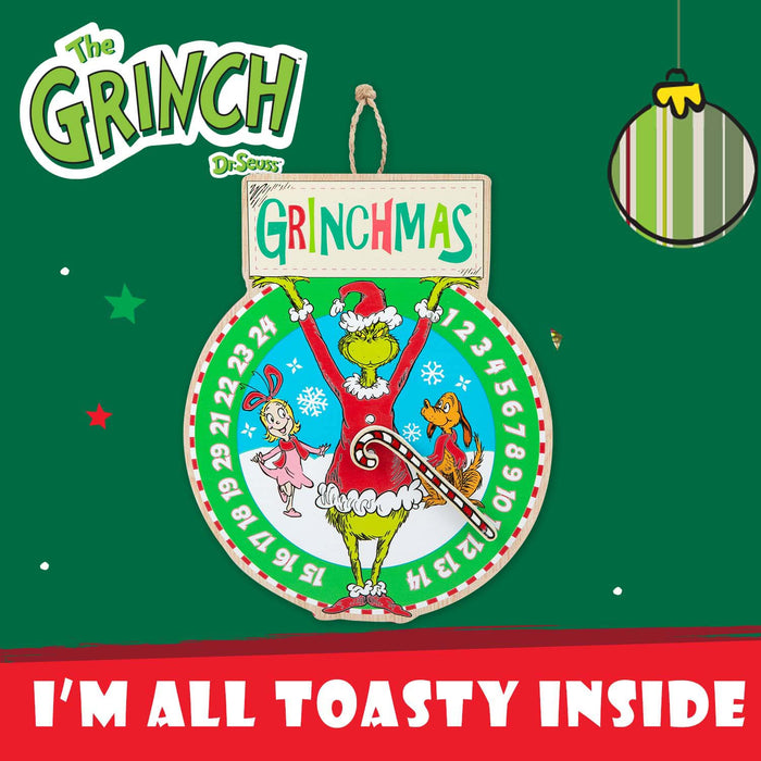 Grinch Christmas Wall Decoration Festive Gift 30cm x 24.5cm Green X 1