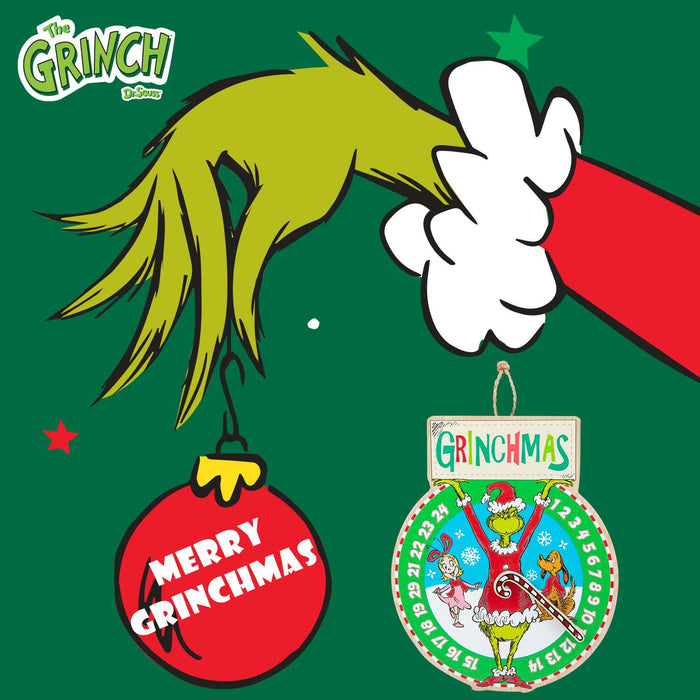 Grinch Christmas Wall Decoration Festive Gift 30cm x 24.5cm Green X 1