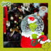 Grinch Christmas Snow Globe Festive Ornament Gift 9cm x 6.5cm Red X 1