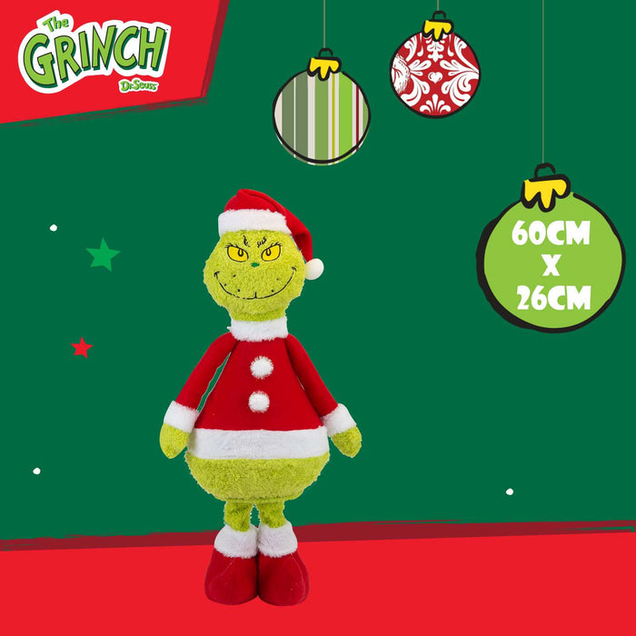 Grinch Standing Christmas Decoration Festive 60cm x 26cm Green X 1