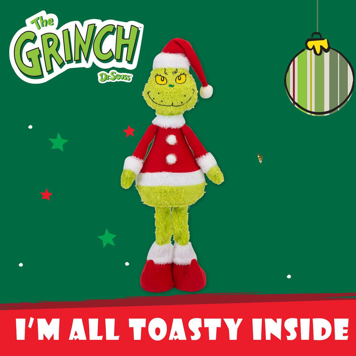 Grinch Standing Christmas Decoration Festive 46cm x 18cm Green X 1