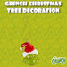 Grinch Christmas Tree Decoration Festive Gift 10cm x 6.5cm Green X 1