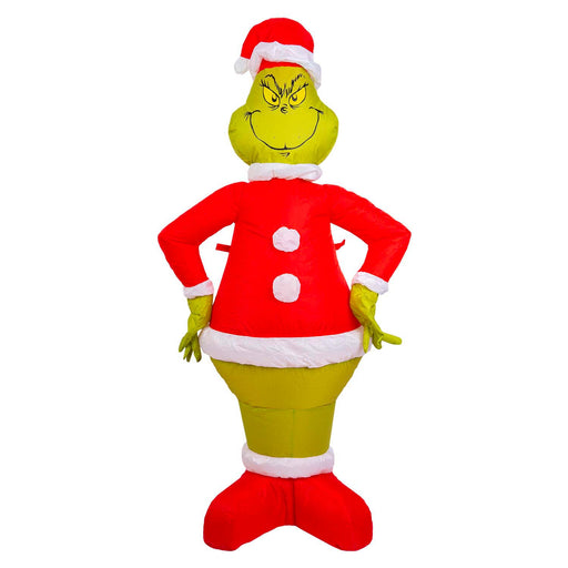 Grinch Christmas Inflatable Outdoor Decoration 120cm x 60cm Green X 1