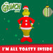Grinch Christmas Inflatable Outdoor Decoration 120cm x 60cm Green X 1