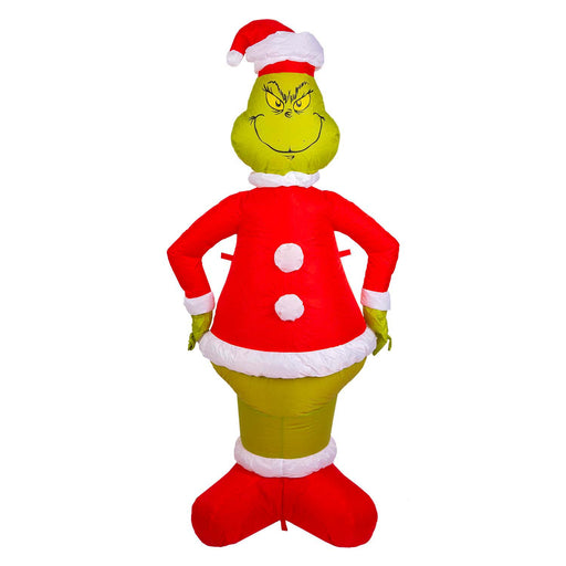 Grinch Christmas Inflatable Outdoor Decoration 150cm x 75cm Green X 1