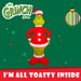 Grinch Christmas Inflatable Outdoor Decoration 150cm x 75cm Green X 1