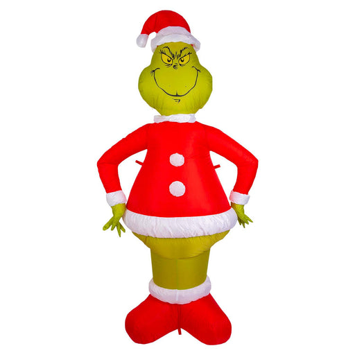 Grinch Christmas Inflatable Outdoor Decoration 180cm x 90cm Green X 1