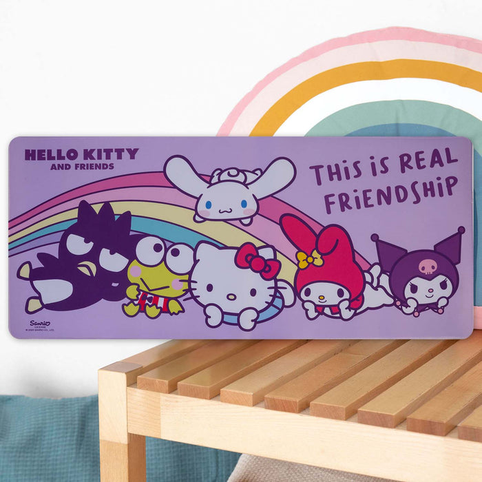 Hello Kitty Desk Mat Multicoloured Gaming Mat Multi - 35cm x 80cm