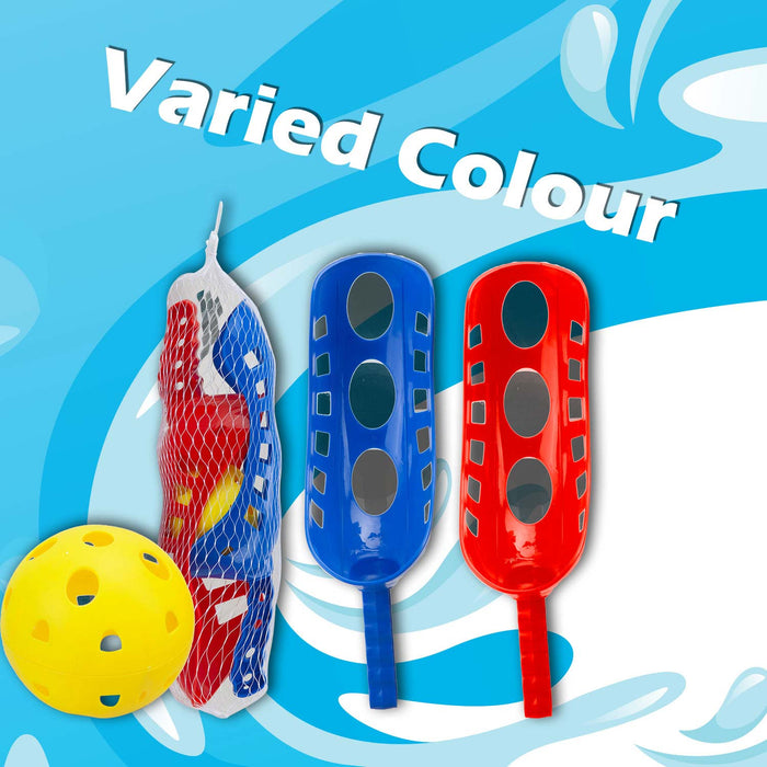 Scoop Catch Ball Set Red Blue Outdoor Summer Garden Game