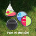 Catch Ball Set Hook & Loop Outdoor Games Summer 20cm x 20cm Varied Colour X 2