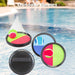 Catch Ball Set Hook & Loop Outdoor Games Summer 20cm x 20cm Varied Colour X 2