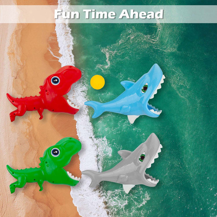 Dino Shark Catch Game Outdoor Games Summer 26cm x 18cm Varied Colour X 2