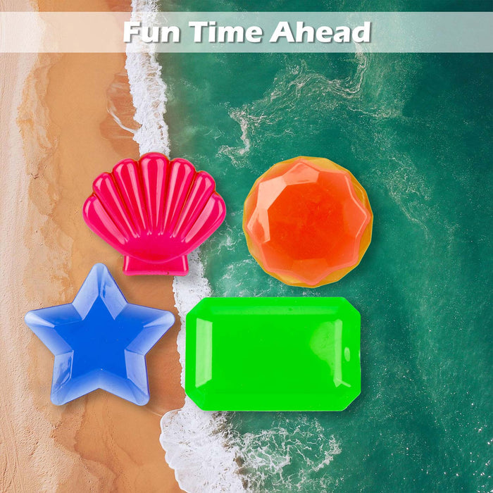 Gem Diving Set Swimming Outdoor Games Summer 18cm x 15.5cm Multi Coloured X 4