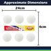 Table Tennis Balls White 6 Pack Outdoor Summer Garden Game