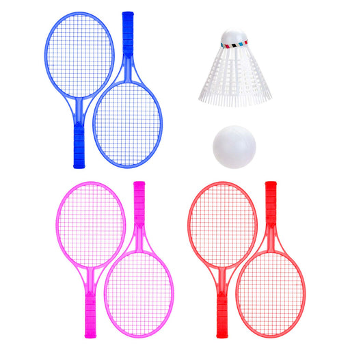 Badminton Set Outdoor Games Summer Activity 33.5cm x 15cm Varied Colour X 2