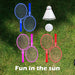 Badminton Set Outdoor Games Summer Activity 33.5cm x 15cm Varied Colour X 2