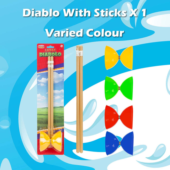 Diablo With Sticks Outdoor Games Summer Activity 49cm x 13cm Varied Colour X 1