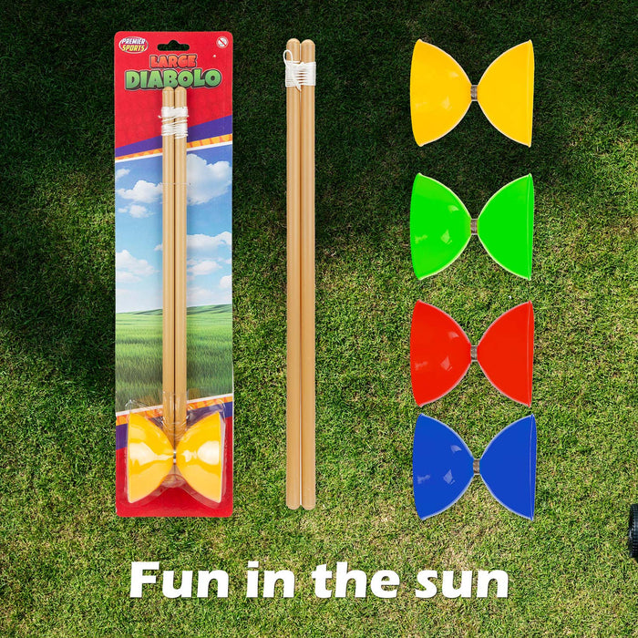 Diablo With Sticks Assorted Colours Outdoor Summer Garden Game