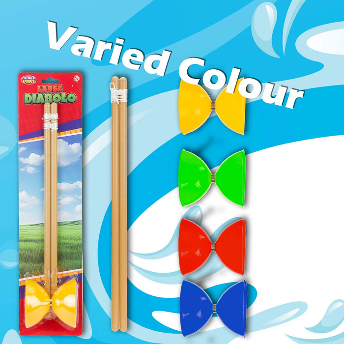 Diablo With Sticks Outdoor Games Summer Activity 49cm x 13cm Varied Colour X 1