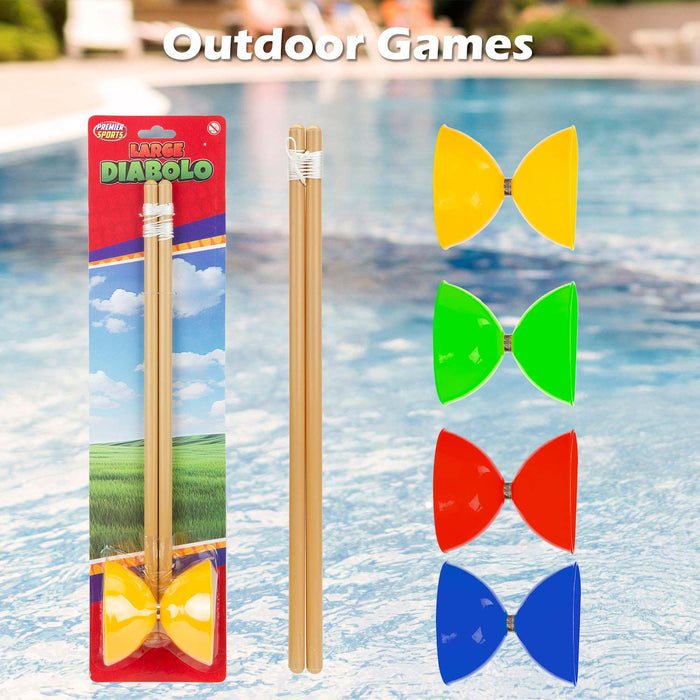 Diablo With Sticks Outdoor Games Summer Activity 49cm x 13cm Varied Colour X 1