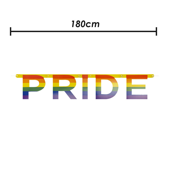 Pride Banner Gay LGBT Pride, Colorful Stripes for Pride Festival 180cm Rainbow