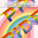 Pride Banner Gay LGBT Pride, Colourful Stripes for Pride Festival 180cm Rainbow